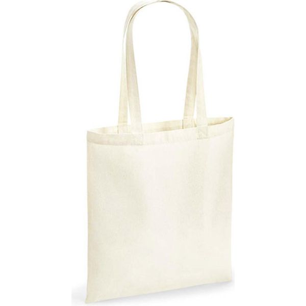 Westford Mill W901 | Tote In Cotone Riciclato 38 X 42 Cm - Colore: Naturale - Taglia: Unica-image