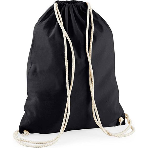 Westford Mill W910 | Cotone Riciclato Gymsac 37 X 46 Cm - Colore: Nero - Taglia: Unica-image