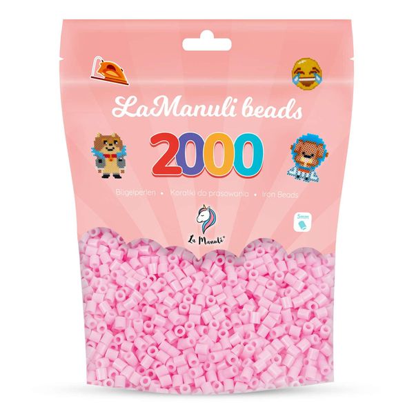 Perline La Manuli 2000 Midi Iron-On Rosa Chiaro Ø 5 Mm Perline-image