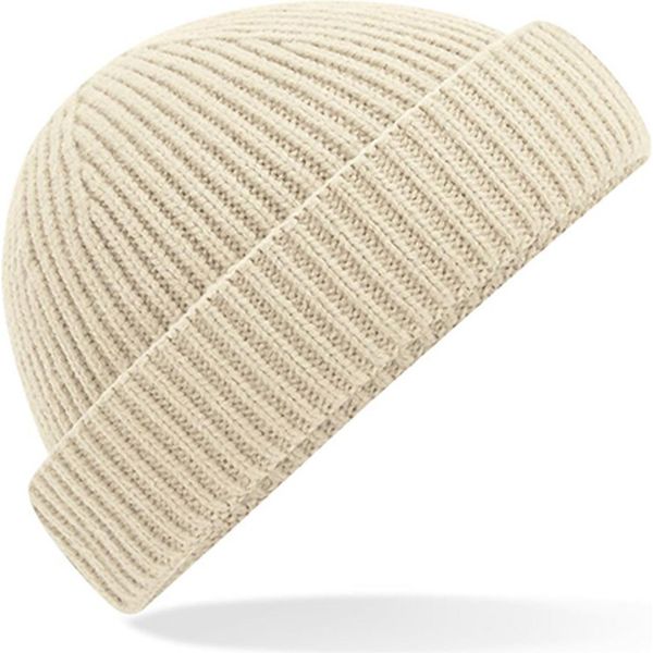 Beechfield B383R | Harbour Beanie - 50% Poliestere Riciclato - Colore: Farina D'avena - Taglia: Unica-image