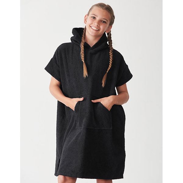 Towel City TC811 | Poncho Di Spugna Per Bambini - Colore: Nero - Taglia: 3/5 Anni-image