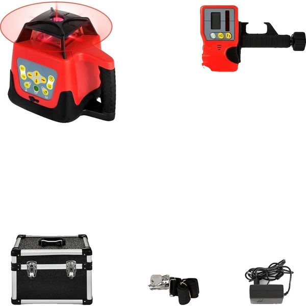 Laser A Rotazione, Funzionalità Verticale E Orizzontale, Autolivellante, Treppiede Regolabile, Raggio Rosso 2-image