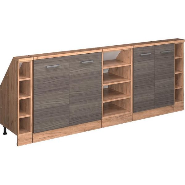 Vicco Set Di Mobili Sottotetto Rion, Set Di 5, Grigio Nobile/Rovere Dorato/Quercia Dorata-image