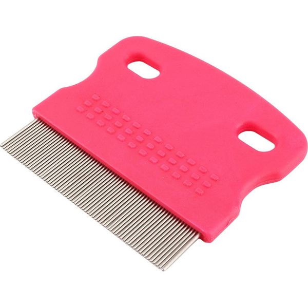 Pettine Antipulci Per Cani E Gatti, In Acciaio Inox, Pettine Per La Cura Del Pelo, Rimozione Delle Pulci, Resistente-image