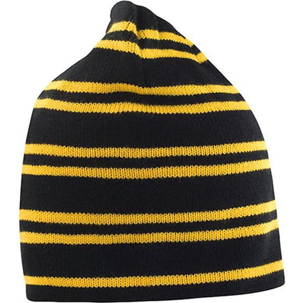 Result Winter Essentials R354X | Team Reversible Beanie Berretto Invernale - Colore: Nero/Oro/Nero - Taglia: Taglia Unica-image