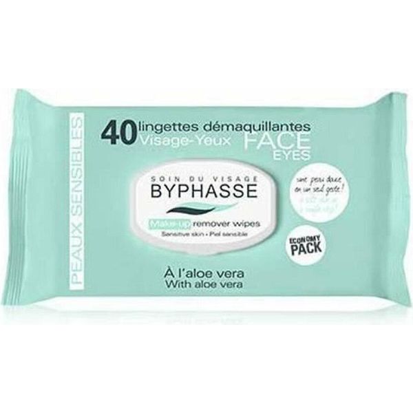 Byphasse Salviette Struccanti Aloe Vera Pelle Sensibile 40U-image