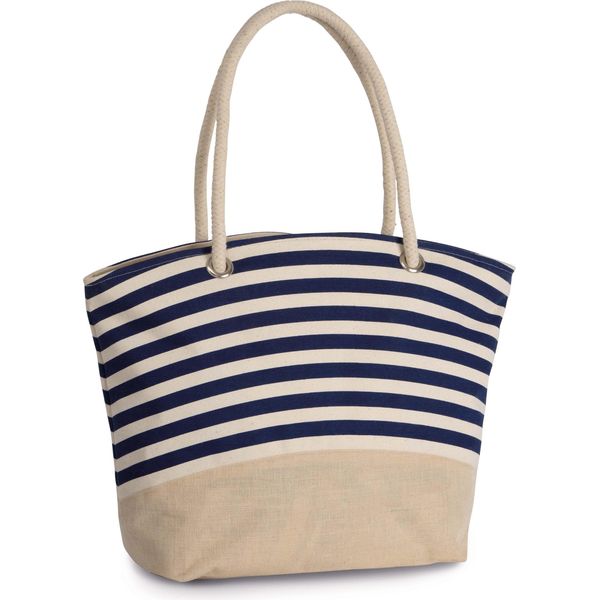 Borsa Per La Spesa In Iuta Kimood In Stile Nautico-image