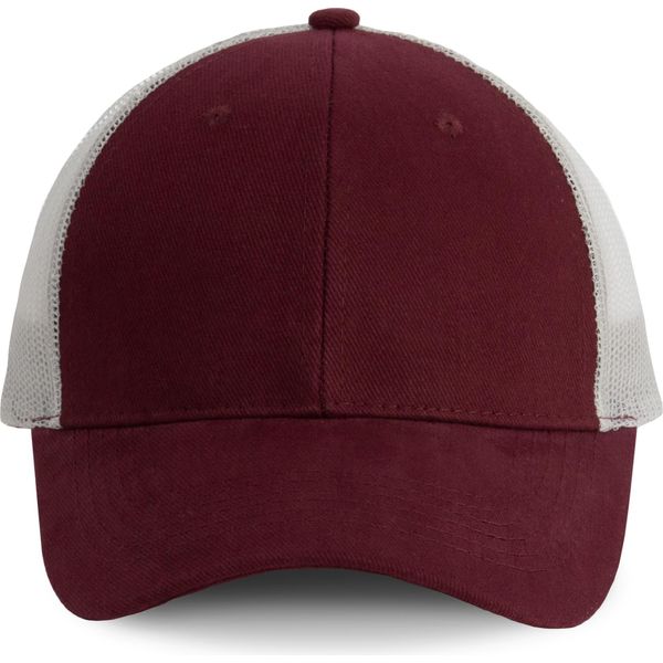 K-Up Berretto Da Uomo Berretto Trucker Berretto Da Baseball A Rete Berretto Da Marinaio, Taglia:U, Colore:Borgogna/Grigio Chiaro-image