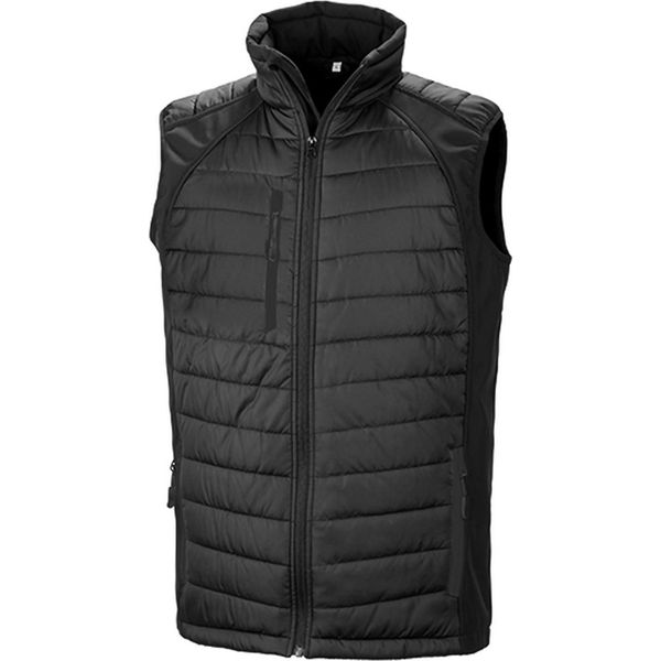 Result R238X | Gilet Softshell Compass Nero Da Uomo - Colore: Nero/Nero - Taglia: S-image