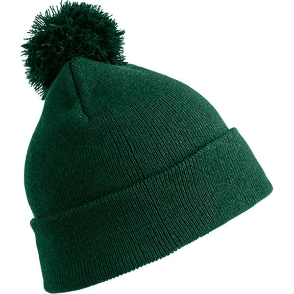 Result Winter Essentials RC028J | Junior Pom Pom Beanie Cappello Invernale Per Bambini - Colore: Verde Bottiglia - Taglia: Unica-image