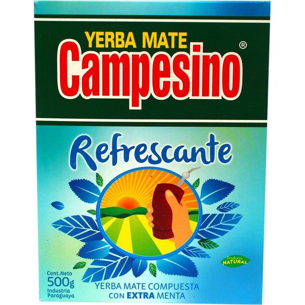 Tè Yerba Mate Campesino Refrescante 500G - Tè Alla Menta | Tè Yerba Mate Dal Paraguay 0,5Kg-image
