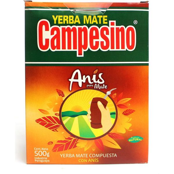 Tè Yerba Mate Campesino Aniseed 500G | Tè Mate Paraguaiano Al Gusto Di Anice | Senza Additivi Artificiali | Tè Sfuso Yerba Mate 0,5Kg-image