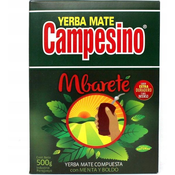 Yerba Mate Campesino Mbarete Paraguayano 500G | Menta Piperita Ed Erba Boldo | Tisana Yerba Mate Del Paraguay, Sfusa 0,5Kg-image