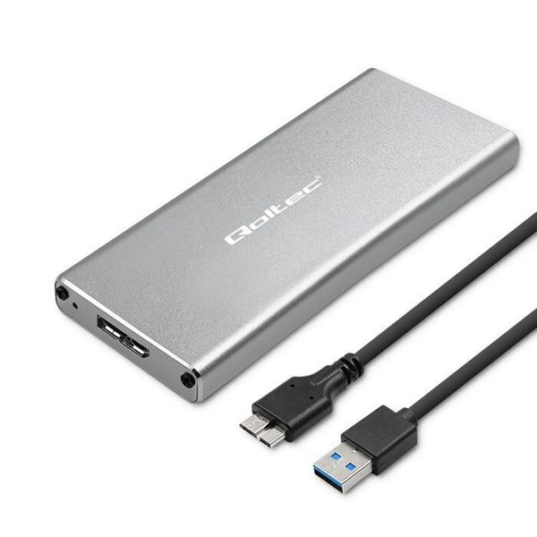 Qoltec Enclosure M.2 Ssd Drive Sata,Ngff,Usb 3.0,2TB-image