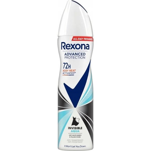 Rexona Advanced Protection Invisible Aqua Antyperspirant, 150 Ml-image