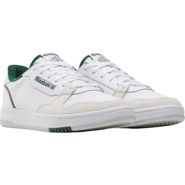 Reebok - Sneaker Unisex Uomo/Donna "Phase Court"", Pelle Scamosciata GT7223 (41,5 Eu) (Bianco/Verde)"-image