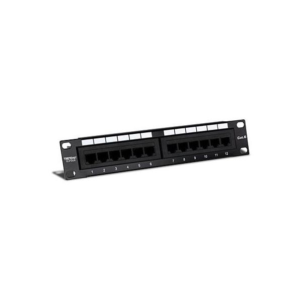 Trendnet TC-P12C6 Trendnet Patchpanel 12-Port Cat. 6 Ungeschirmt (10" Wide)"-image