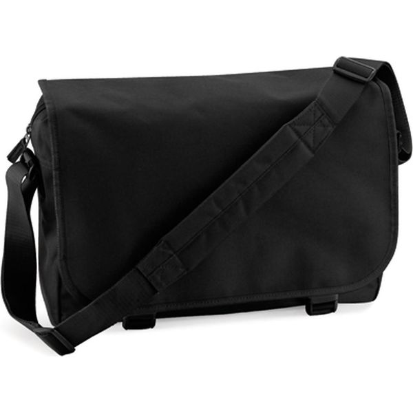 Bagbase BG21 | Borsa Messenger A Tracolla | 38 X 30 X 12 Cm - Colore: Nero - Dimensioni: 38 X 30 X 12 Cm-image
