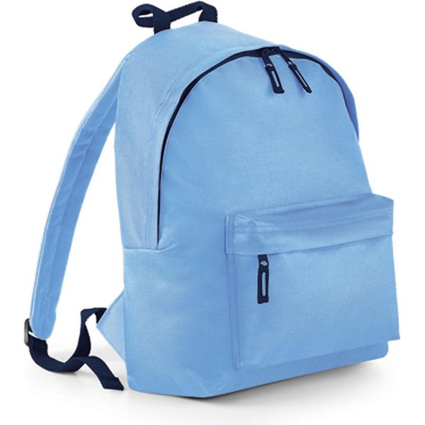 Bagbase BG125 | Zaino / Rucksack Originale | 31 X 42 X 21 Cm - Colore: Sky Blue/French Navy - Dimensioni: 31 X 42 X 21 Cm-image