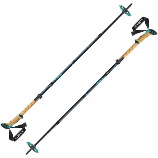 Leki Bernina Fx Carbon Midnight Blue/Darkblue/Mint 100 - 120 Cm Bastoncini Da Trekking-image