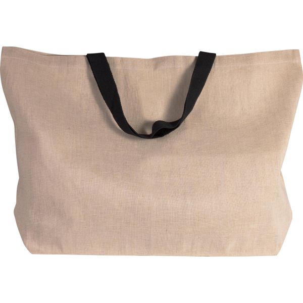 Shopper Grande Kimood In Tessuto Misto Juta E Cotone-image