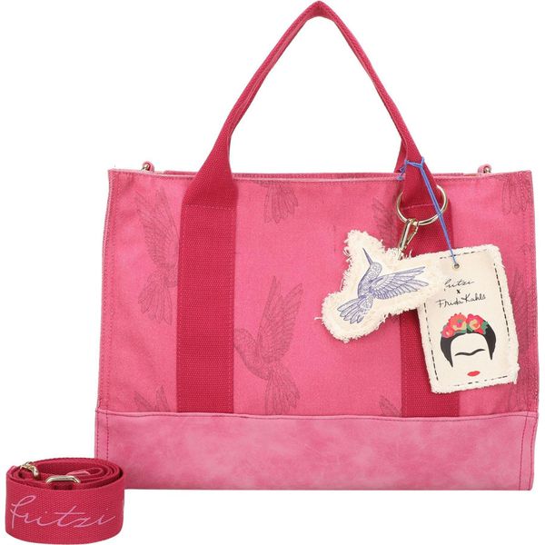 Fritzi Aus PreußEn Borsa A Tracolla Borsa A Tracolla Fritzi X Frida Kahlo Tote Bag Limited Kolibri Canvas Pinki Rosa-image