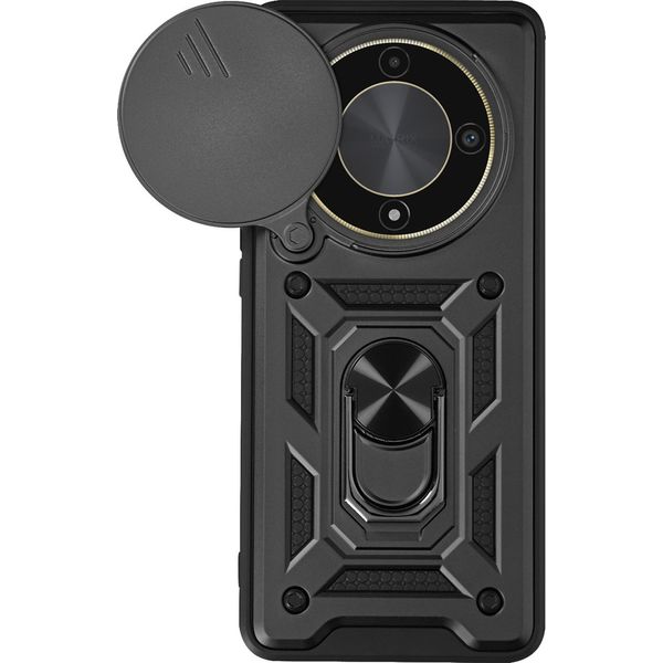 Mayaxess, Custodia Protettiva Per Honor Magic 6 Lite 5G, Cover Fotocamera Con Supporto Ad Anello, Nero-image