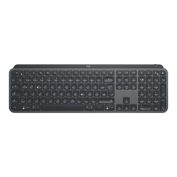 Logitech Mx Keys Advanced Wireless Illuminated Keyboard - Tastiera - Retroilluminata - Bluetooth, 2,4 Ghz - Qwertz - Tedesco-image