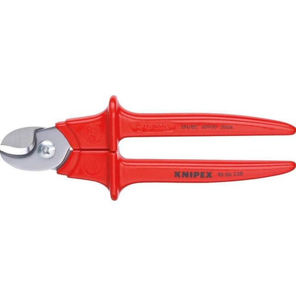 Knipex 95 06 230 Cesoie Per Cavi Vde Adatte Per (Tecnica Di Spelatura) Cavi In Alluminio E Rame, Solidi E A Trefoli 16 Mm 50 Mm-image