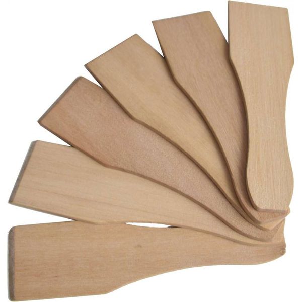 Syntrox Germania Raschietto Universale Per Raclette E Spatola In Legno - Set Di 6/12/24, Accessori Ecologici Per Raclette Perfetti (6 Pezzi)-image