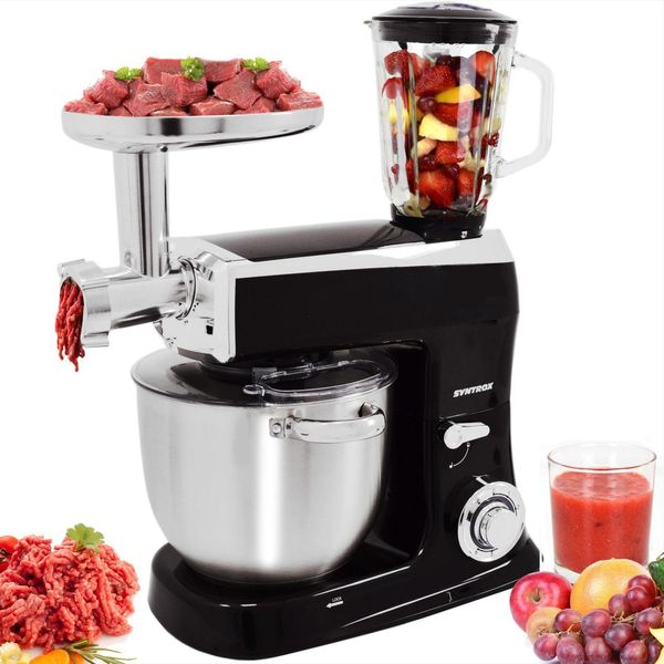 7.Robot Da Cucina Wasas Da 5 Litri Con Tritatutto | Mixer | Impastatrice-image