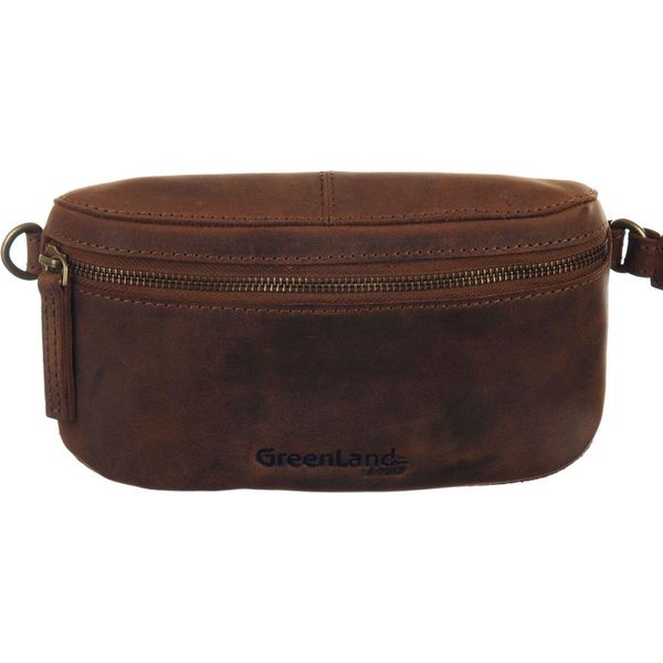 Greenland Nature Pelle Marsupio Montenegro Belt Bag Brown Marrone-image