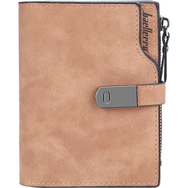 Portafoglio Da Donna Portafoglio In Finto Cuoio Da Donna Piccolo In Formato Corto Portamonete Da Donna Molti Scomparti Mini Portafoglio Da Donna Con 16 Scomparti Per Carte E Tasca Per Monete-image