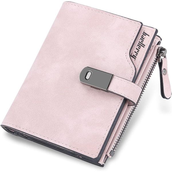 Portafoglio In Finto Cuoio Da Donna Piccolo E In Formato Corto Da Donna Molti Scomparti Mini Portafoglio Da Donna Con 16 Scomparti Per Carte E Tasca Per Monete-image