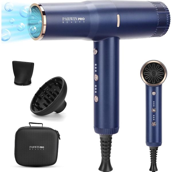 Asciugacapelli Professionale 100 Milioni Di Ioni Negativi Per Un'asciugatura Rapida, 2000,00 W, Con Motore Senza Spazzole A Bassa Rumorosità Da 110.000 Giri/Min, Flusso D'aria 30M/S-image