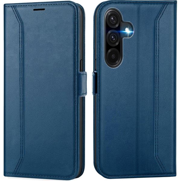 Custodia Per Cellulare Per Samsung Galaxy A17 5G Cover Flip Case Pieghevole Custodia Protettiva, Blu-image