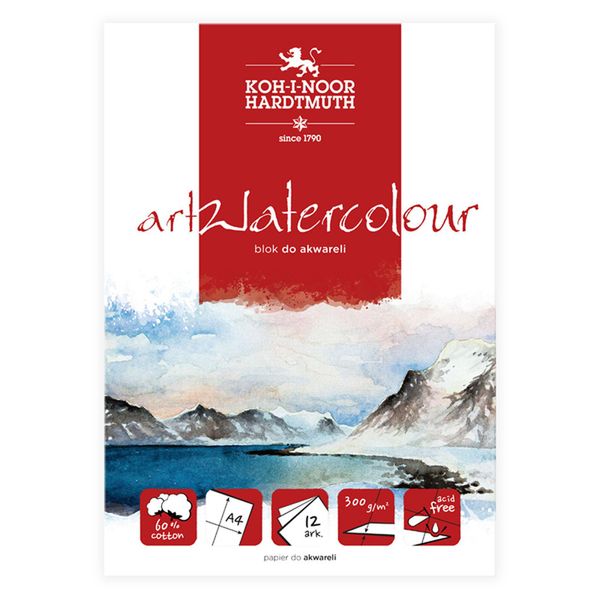 Koh-I-Noor Art Tampone Per Acquerello 300 G/M², A3, 12 Fogli-image