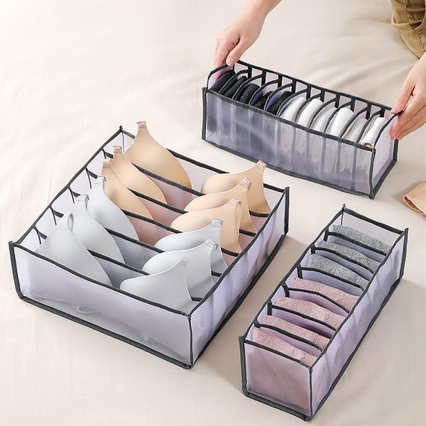 Inf Set Di 3 Organizer Pieghevoli Per Cassetti - Biancheria Intima, Calze E Pantaloni-image