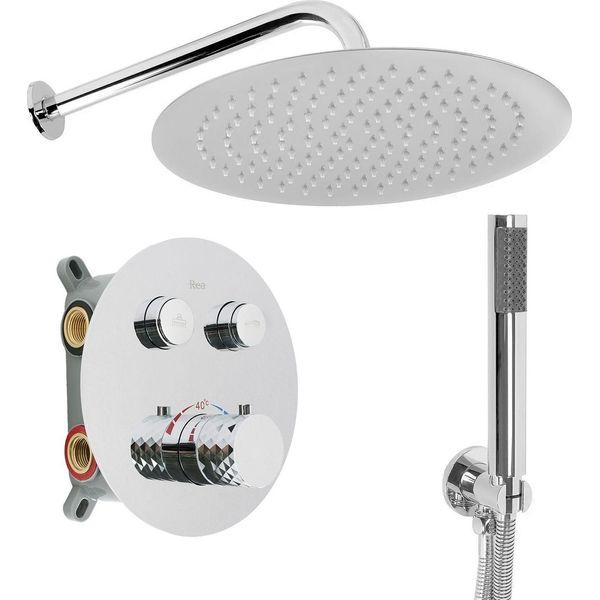 Set Doccia Rea Lungo Diamond Box Chrome-image