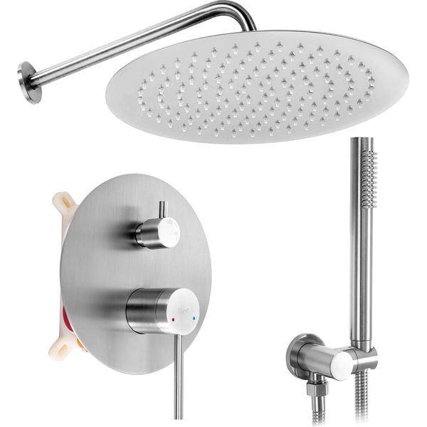 Set Doccia Da Incasso Rea Foss Clif Brush Nickel-image