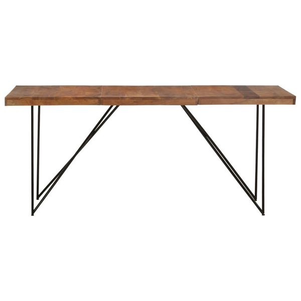 Vidaxl Tavolo Da Pranzo 180 X 90 X 76 Cm In Legno Massiccio Di Acacia-image