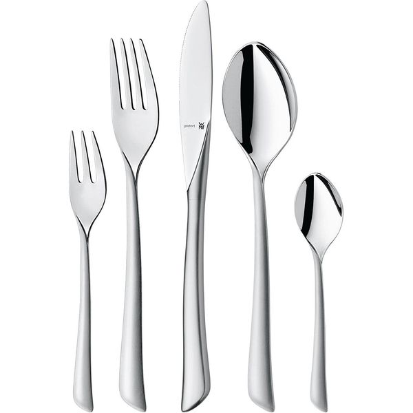Wmf Virginia Edelstahl Besteck Set 6 Personen, Essbesteck Set 30 Teilig (11.4291.6390)-image