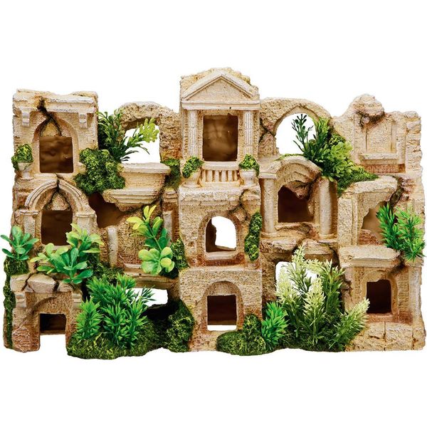 Ornamenti Acquatici "Fish Habitat"" Con Piante 42 X 12 X 27,5 Cm"-image
