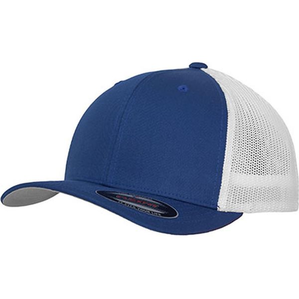 Flexfit 6511T | Mesh Trucker 2-Tone Cap / Berretto / Cappello - Colore: Royal/White - Taglia: L/Xl-image