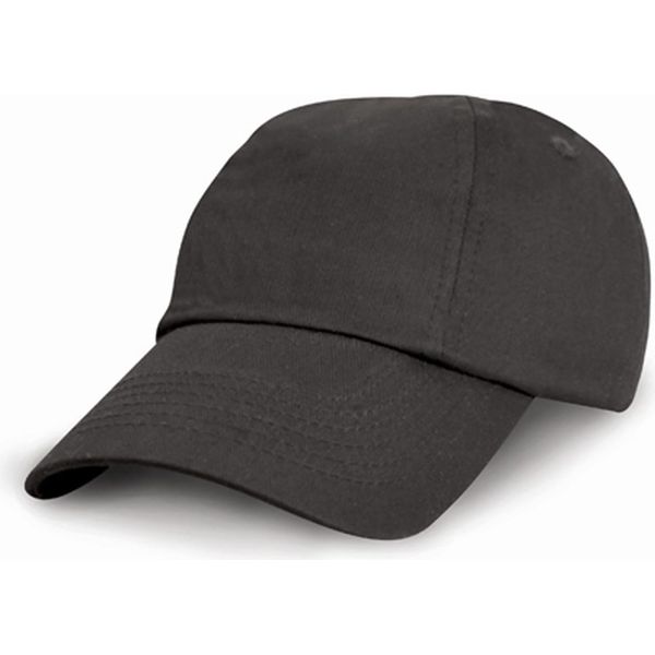 Result Headwear RC018J | Cappello / Berretto / Cappello Junior In Cotone A Basso Profilo - Colore: Nero - Taglia: Unica-image