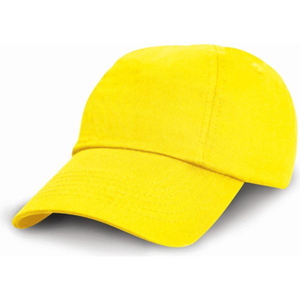Result Headwear RC018J | Berretto / Cappello In Cotone A Basso Profilo Junior - Colore: Giallo - Taglia: Unica-image