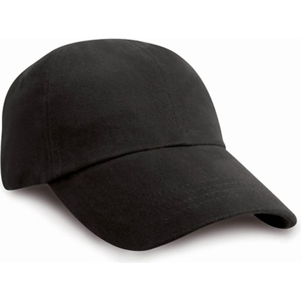 Result Headwear RC024J | Berretto / Cappello Junior In Cotone Spazzolato Pesante - Colore: Nero - Taglia: Unica-image