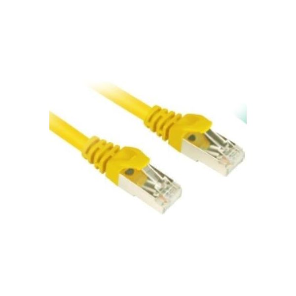 Sharkoon RJ45 CAT.6 Sftp Ye 0,25M-image