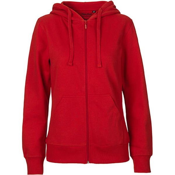 Neutral O83301 | Felpa Con Cappuccio E Zip Da Donna - Colore: Rosso - Taglia: M-image