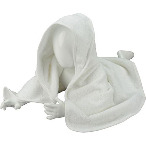 A&R 032.50 | Asciugamano Con Cappuccio Per Bambini / 75 X 75 Cm - Colore: Bianco/Bianco/Bianco - Dimensioni: 75 X 75 Cm-image